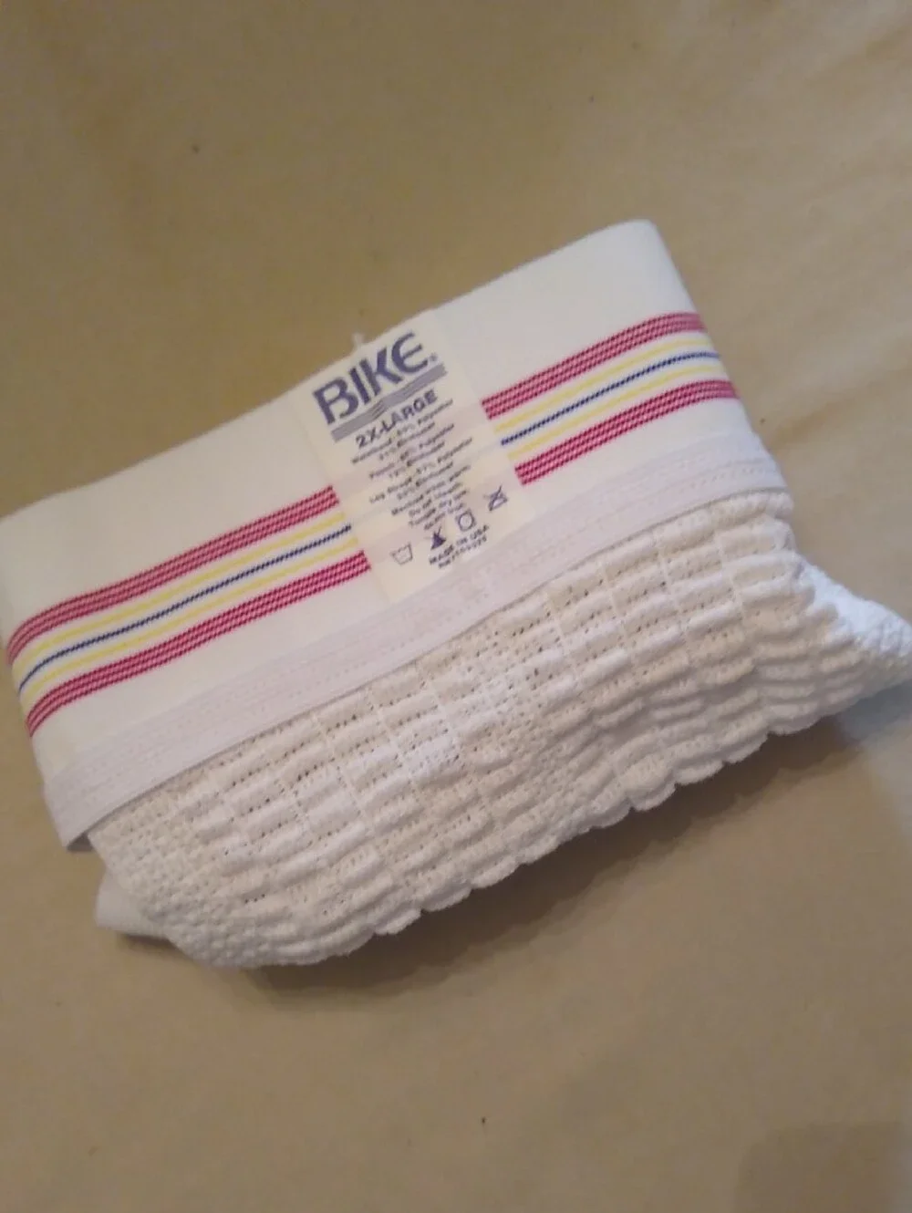 BIKE  Old School Men’s Jock Supportive Athletic Jockstrap with Striped Waistband